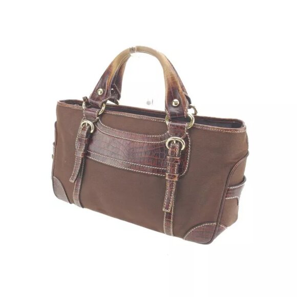 Celine Handbag Brown Gold Woman Authentic Used G929 - Picture 1 of 6